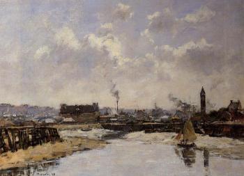 Trouville, the Port, Low Tide, Morning
